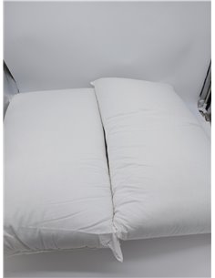 Pikolin Home - Pack 2 Almohada de Fibra Hipoalergénica - Funda Exterior de Algodón con Tratamiento Antiácaros - Firmeza Baja, Do 2