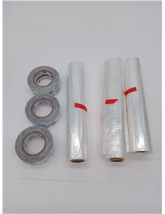 Duck Brand - Kit de Aislamiento para Ventanas Interiores enrolladas, 62 x 210 Pulgadas, Transparente, Cubre Ventanas de hasta 15 2