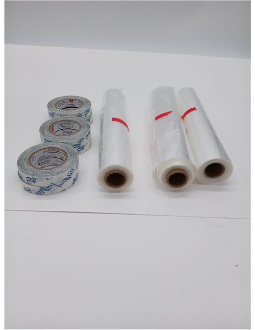 Duck Brand - Kit de Aislamiento para Ventanas Interiores enrolladas, 62 x 210 Pulgadas, Transparente, Cubre Ventanas de hasta 15