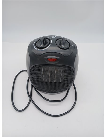 Amazon Basics Calefactor de cerámica, 1800 W, con termostato ajustable, Negro