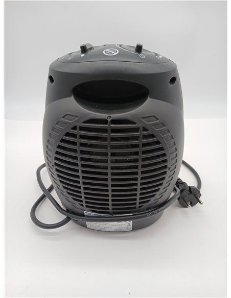Amazon Basics Calefactor de cerámica, 1800 W, con termostato ajustable, Negro