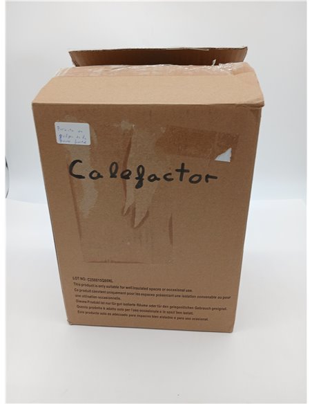 Amazon Basics Calefactor de cerámica, 1800 W, con termostato ajustable, Negro