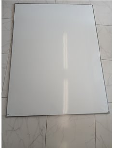 Economy Magnetic Whiteboard, 120 x 90 cm, Dry Lacquered Steel Surface, Grey Tech Frame 2