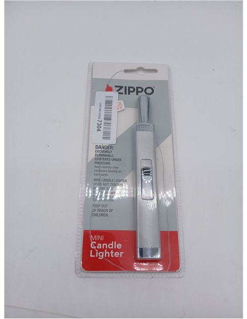 Zippo Encendedor Velas – Chrome Brushed – Recargable con Gas – Encendido Soft-Touch – Encendedor-Cocina Largo Resistente al Vien