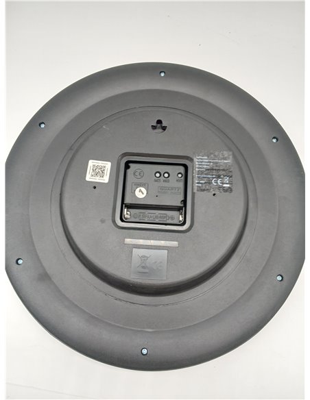 techno line WT 8000 - Reloj de Pared Radiocontrolado, Color Negro