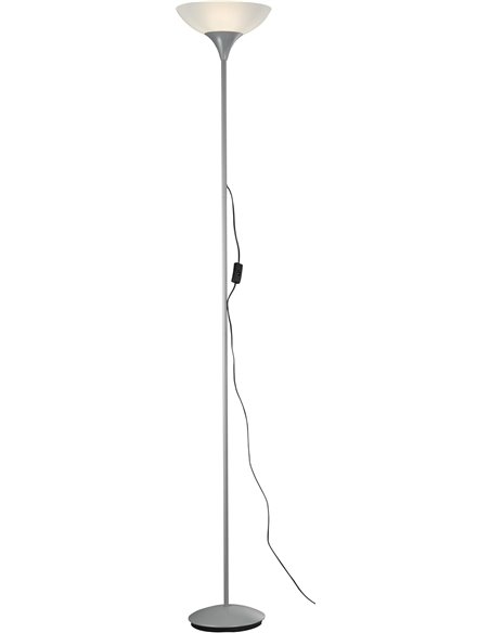 Reality Leuchten R4302-87 - Lámpara de pie de color titan con interruptor de pie incorporado, Necesaria 1 bombilla E27 de máximo