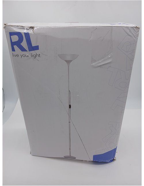 Reality Leuchten R4302-87 - Lámpara de pie de color titan con interruptor de pie incorporado, Necesaria 1 bombilla E27 de máximo