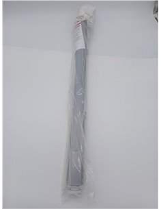 Blindecor Indus Tool-Free Double Layer Roller Blind No Drilling | Silver Grey 65 x 150 cm (W x L) | Fabric Size 62 x 145 cm 2