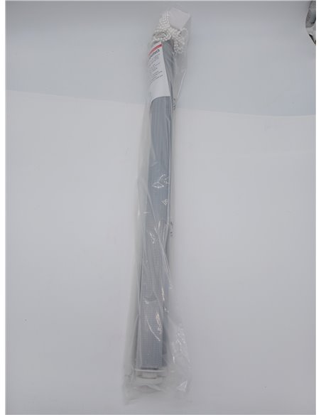 Blindecor Indus Tool-Free Double Layer Roller Blind No Drilling | Silver Grey 65 x 150 cm (W x L) | Fabric Size 62 x 145 cm