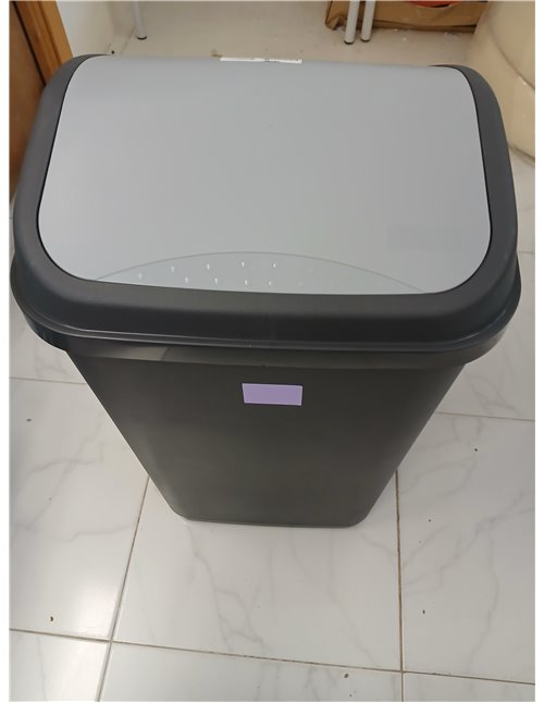 keeeper Cubo de Basura con Tapa Basculante, 50 l, Swantje, Gris (Graphite)