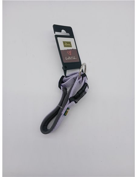 Collar para Perros Hunter Neopreno Vario Plus, Color: Lavanda/Gris, Nailon Resistente con Acolchado Suave de Neopreno, Ajustable