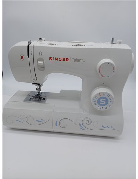 Singer Maquina De Coser Mecanica Talent 3323-30 Puntadas Utilitarias, Puntadas Ojal Totalmente Automático de un Paso, Zig-Zag Ha
