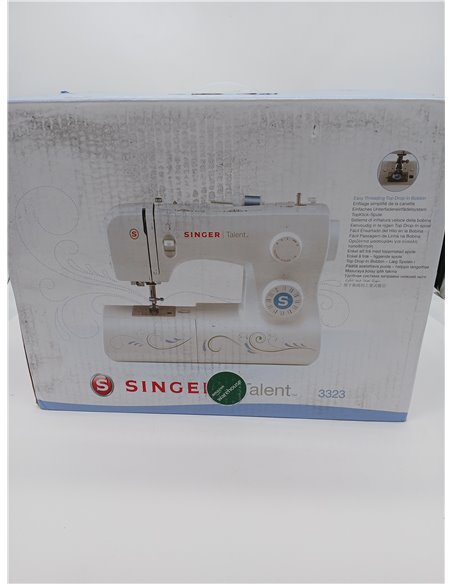 Singer Maquina De Coser Mecanica Talent 3323-30 Puntadas Utilitarias, Puntadas Ojal Totalmente Automático de un Paso, Zig-Zag Ha
