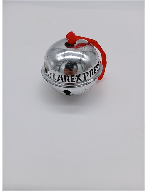 Primer regalo de Navidad de plata Believe Bell – Colgante de cascabel expreso de tren polar para caja de víspera de Navidad, rel