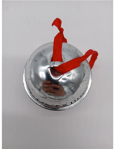 Primer regalo de Navidad de plata Believe Bell – Colgante de cascabel expreso de tren polar para caja de víspera de Navidad, rel