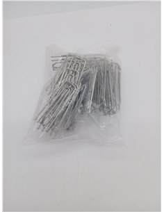 40 Pz Ganchos de Pliegue de Cortina, 6.8cm Acero Inoxidable Ganchos para Cortinas de Riel, Ganchos de Metal para Cortinas para C 2