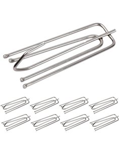 40 Pz Ganchos de Pliegue de Cortina, 6.8cm Acero Inoxidable Ganchos para Cortinas de Riel, Ganchos de Metal para Cortinas para C