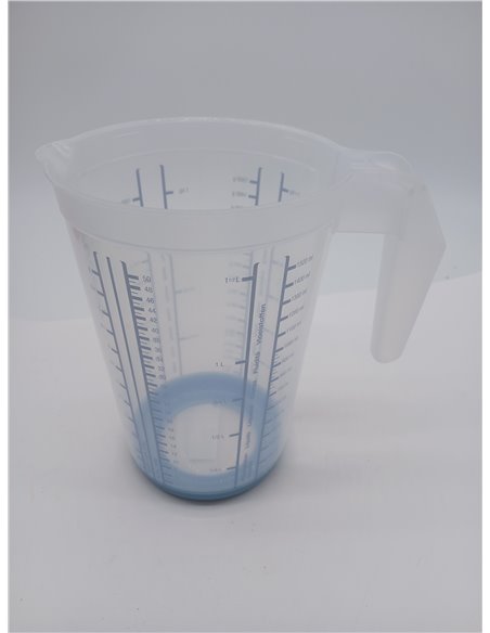 keeeper Massimo Measuring Jug with Non-Slip Base, 1.5 L, Nordic Blue