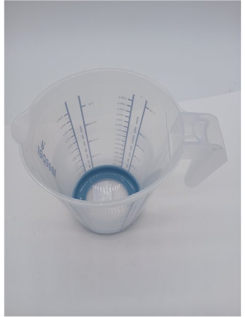 keeeper Massimo Measuring Jug with Non-Slip Base, 1.5 L, Nordic Blue