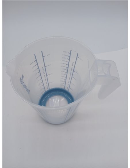 keeeper Massimo Measuring Jug with Non-Slip Base, 1.5 L, Nordic Blue