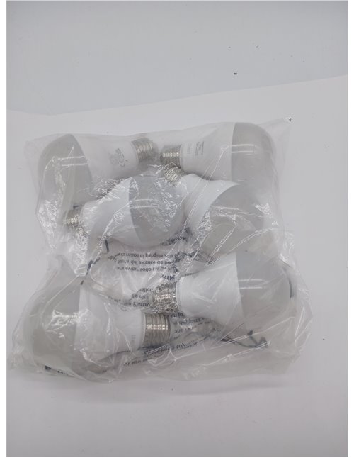 Amazon Basics Bombilla LED Esférica E27, 14W (equivalente a 100W), Blanco Cálido, Regulable, 6 unidades