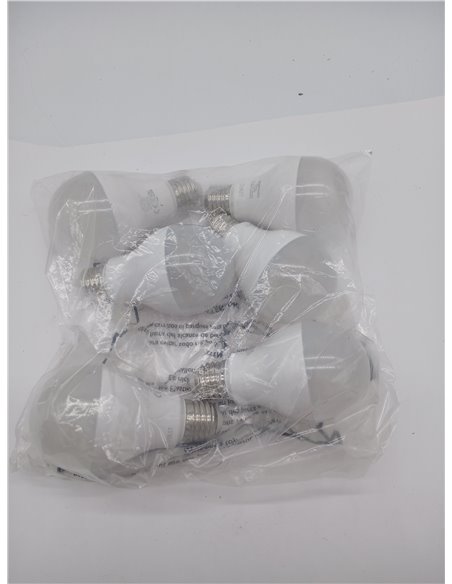 Amazon Basics Bombilla LED Esférica E27, 14W (equivalente a 100W), Blanco Cálido, Regulable, 6 unidades