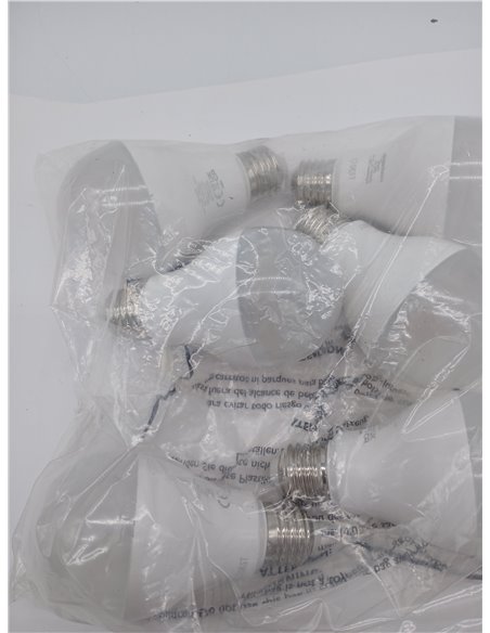 Amazon Basics Bombilla LED Esférica E27, 14W (equivalente a 100W), Blanco Cálido, Regulable, 6 unidades