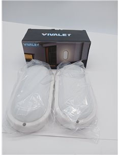 VivaLet 2 Piezas Aplique Pared Exterior/Interior 12W 1200LM, Plafon LED Techo 4000K, Luz Exterior Ovalada IP54 Impermeable, Lamp 2