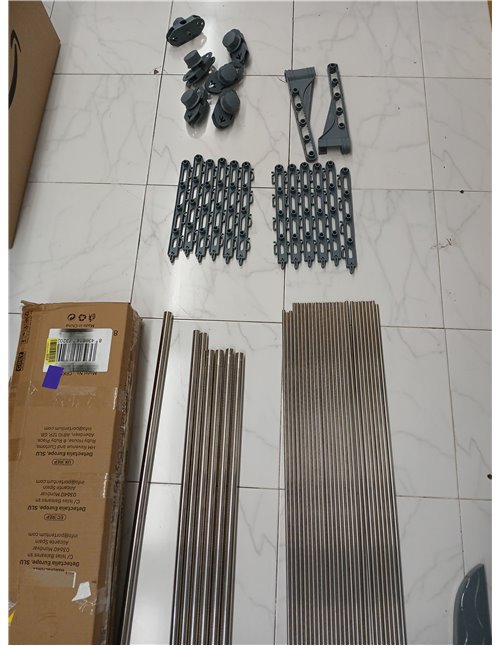 PORTENTUM Tendedero Vertical Plegable 14 cm – 5 Niveles y 58 Ganchos para Perchas – hasta 40 kg – Tenderete 24 Barras de Secado 
