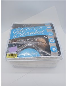 Cozy Night Superking Electric Blanket, Size 182 x 200 cm, Soft Fitted Mattress Cover, Quick Adjust Corner Straps, 3 Heat Levels, 2