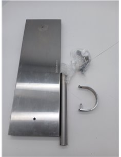 Fackelmann Jamonero Acero Inoxidable, Acero Inoxidable 49x34x16 cm, Base Antideslizante con Goma, Diseño Profesional y Minimalis 2