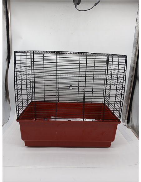Ferplast Jaula Rectangular para pájaros exóticos y Canarios Rekord 3, con Accesorios y comederos giratorios, Robusto Alambre Pin
