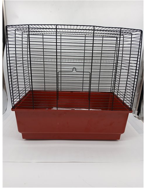 Ferplast Jaula Rectangular para pájaros exóticos y Canarios Rekord 3, con Accesorios y comederos giratorios, Robusto Alambre Pin