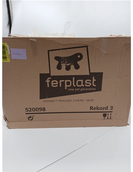Ferplast Jaula Rectangular para pájaros exóticos y Canarios Rekord 3, con Accesorios y comederos giratorios, Robusto Alambre Pin