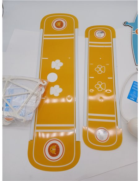 DALBER, Lámpara infanil de techo para niños, colgante avión León modelo 54602, E27-15W, azul, lámparas infantiles, luz segura e 