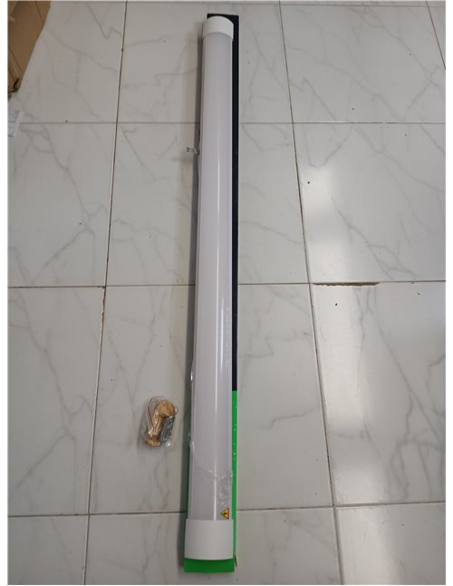 V-TAC Pantalla LED Luminaria 120 CM - 40W - Chip Samsung - Lámpara Rectangular 4300 Lumen IP20 para Pared, Garaje, Tienda - Tubo