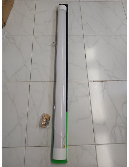 V-TAC Pantalla LED Luminaria 120 CM - 40W - Chip Samsung - Lámpara Rectangular 4300 Lumen IP20 para Pared, Garaje, Tienda - Tubo