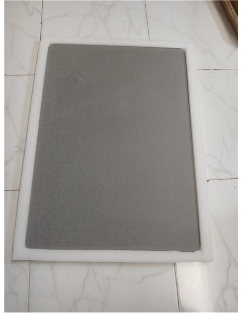 Alfombra de baño Relaxdays de sílice, 50 x 70 cm, Absorbente, Secado rápido, Antideslizante, Gris