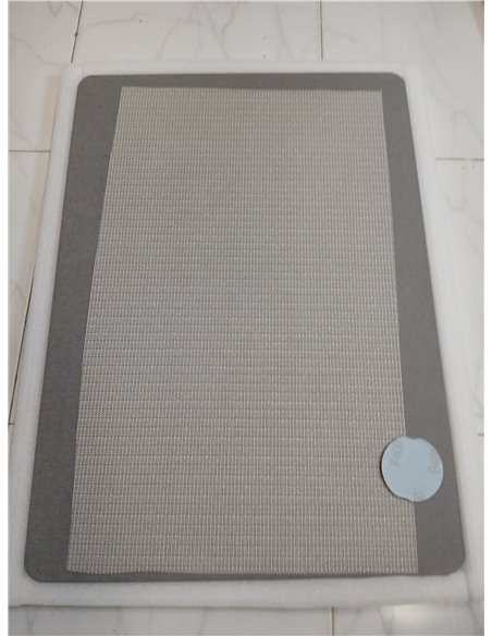 Alfombra de baño Relaxdays de sílice, 50 x 70 cm, Absorbente, Secado rápido, Antideslizante, Gris