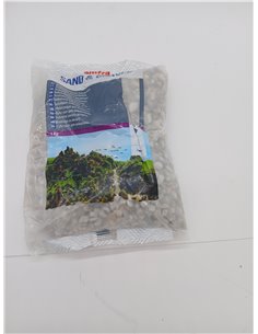 Amtra Wave Noa Grava, 1 kg, Blanco