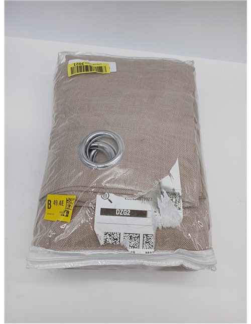 MIULEE Juego de Cortinas de Lino Translúcido de Dos Piezas con Ojales Cortinas Modernas para Dos Puertas de Balcón Cortinas para