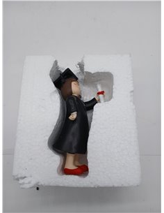 Figura Pastel graduación Chica 16,5cm 2