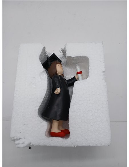 Figura Pastel graduación Chica 16,5cm