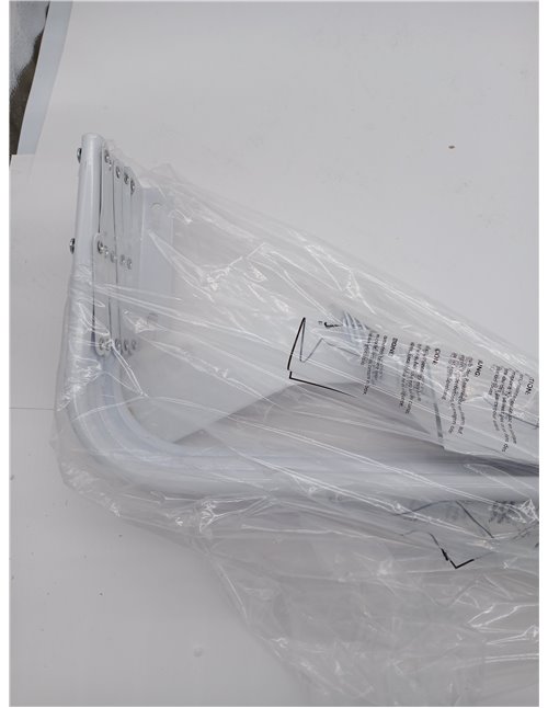 MSV Tendedero Extensible Plegable metalico de Pared 60CM Blanco