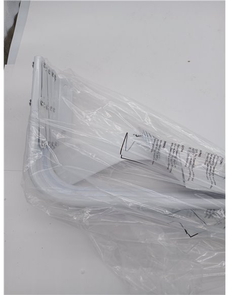 MSV Tendedero Extensible Plegable metalico de Pared 60CM Blanco