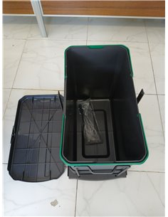 EMUCA - Contenedor de reciclaje para mueble de cocina, Cubos de basura bajo fregadero 24 L, fijación inferior y extracción manua 2