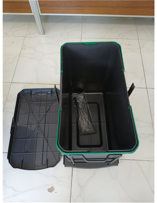 EMUCA - Contenedor de reciclaje para mueble de cocina, Cubos de basura bajo fregadero 24 L, fijación inferior y extracción manua