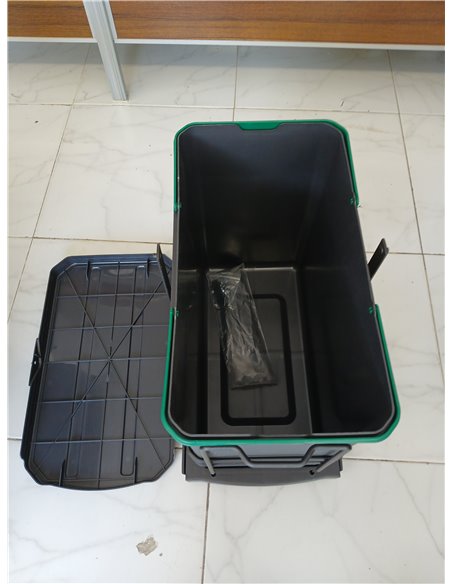 EMUCA - Contenedor de reciclaje para mueble de cocina, Cubos de basura bajo fregadero 24 L, fijación inferior y extracción manua