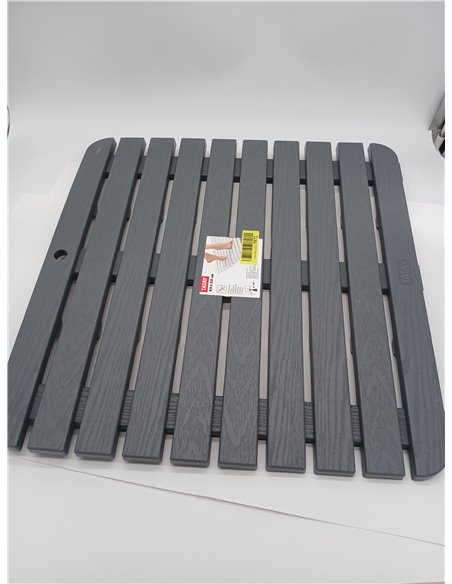 Tatay Tarima de Ducha Cuadrada de plástico Resistente, Acabado Efecto Madera, con protección Anti-UVA, antidesliante, con Tacos 