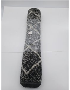 Bolonia - Alfombra Tejida (Polipropileno, Certificado Öko-Tex 100, 60 x 110 cm), diseño Ornamental, Color Gris 2